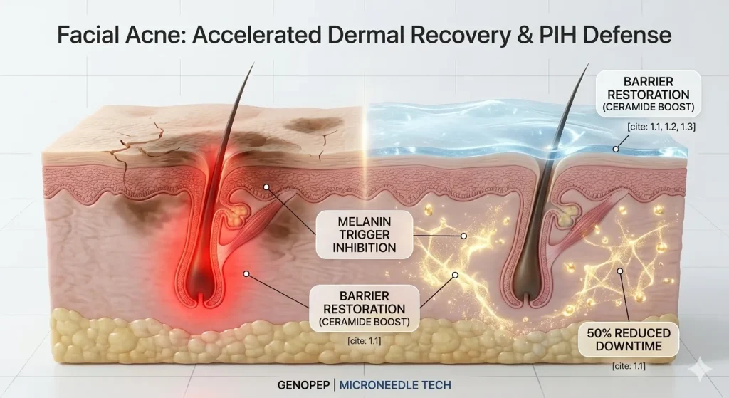 Facial Acne: Precision Micro-Delivery for Reactive and Acne-Prone Skin 1 Facial Acne Accelerated Dermal Recovery and PIH Defense