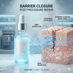 Accelerate healing by 50% with Genopep Post-Procedure Repair. Calibrated to restore the skin barrier and prevent PIH after lasers, peels, or microneedling.