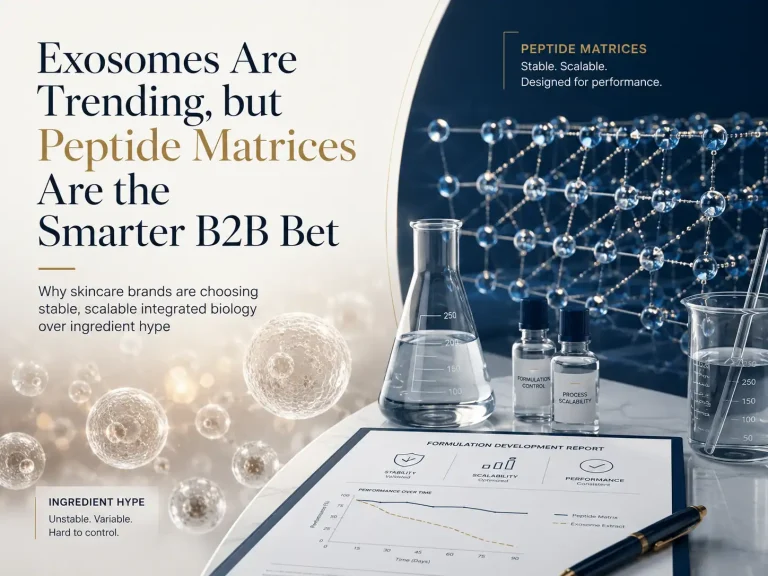 Exosomes Are Trending, but Peptide Matrices Are the Smarter B2B Bet 4