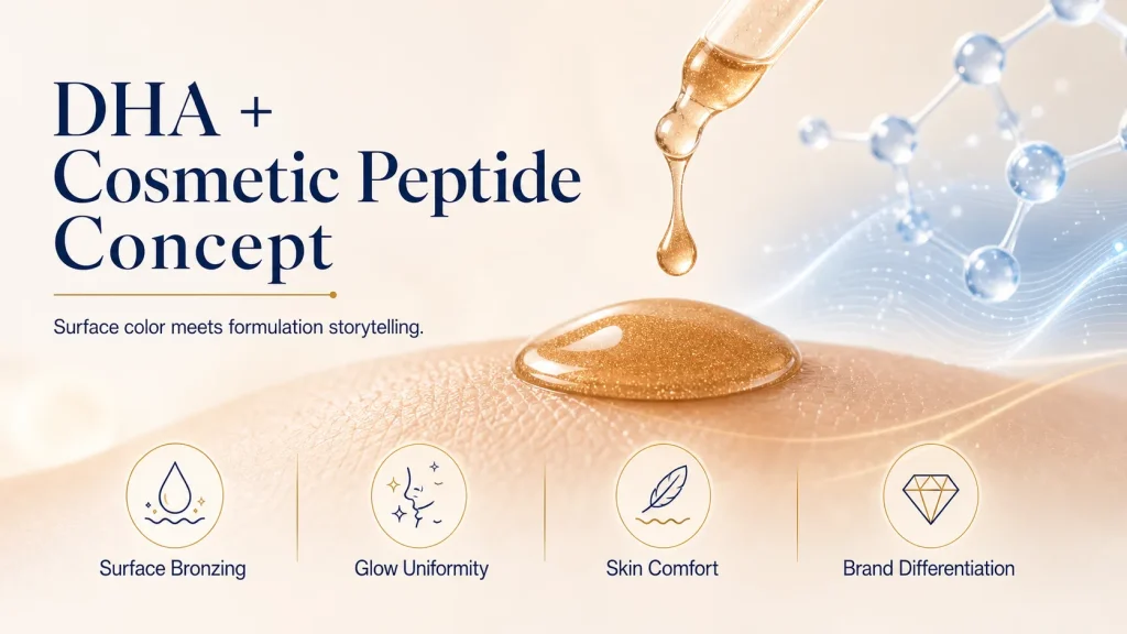 UV-Free Tanning: How DHA and Cosmetic Peptide Concepts Can Support Safer Glow Positioning 2