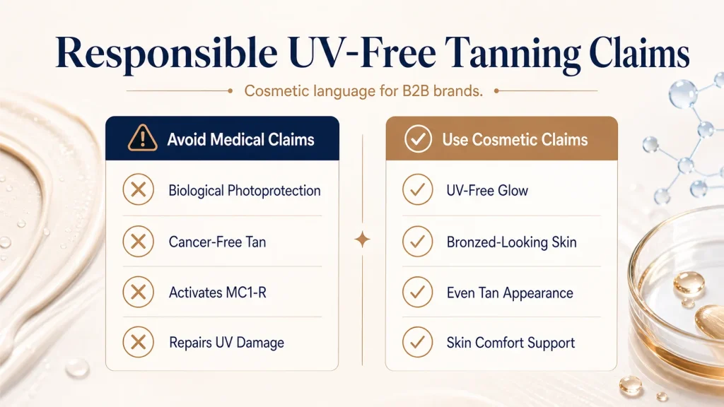 UV-Free Tanning: How DHA and Cosmetic Peptide Concepts Can Support Safer Glow Positioning 3
