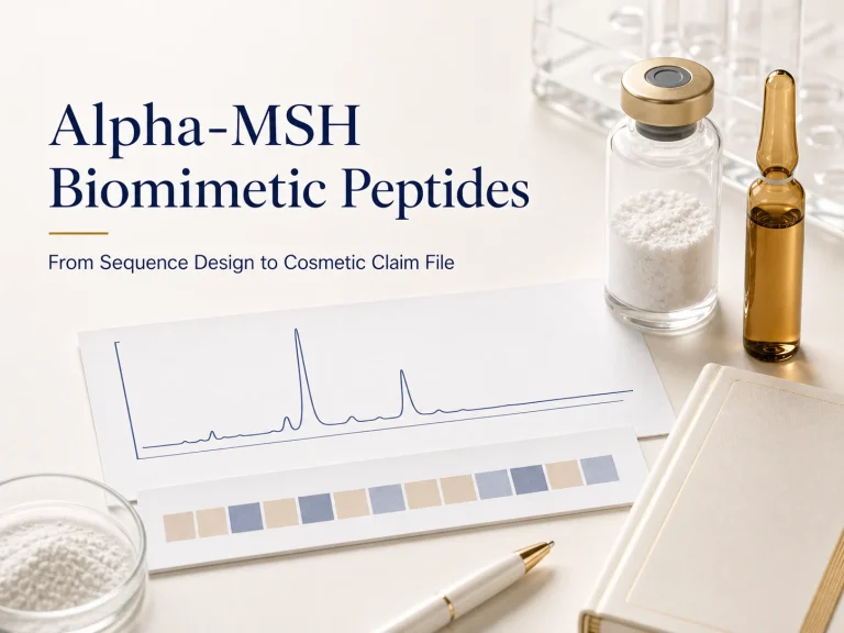 Alpha-MSH Biomimetic Peptides for Peptide Self Tanner Development 6