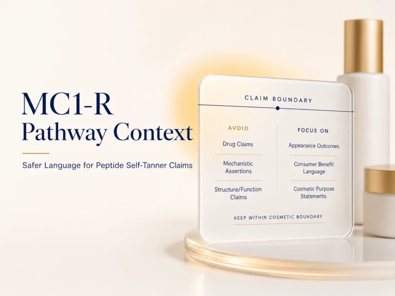 MC1-R Pathway Context for Peptide Self Tanner Claims 1