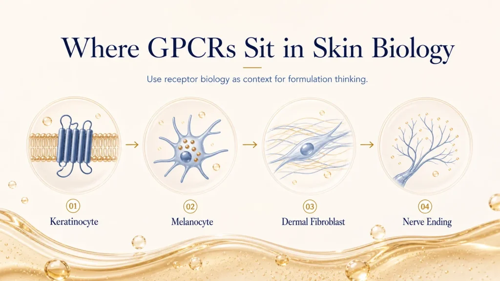 G-Protein Coupled Receptors (GPCRs) in Cutaneous Biology: A New Frontier for Topical Smoothing 1