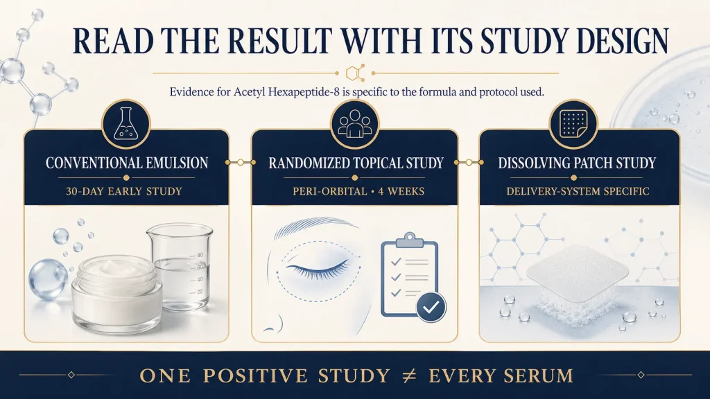 Does Acetyl Hexapeptide-8 Really Work? Clinical Evidence, Delivery Limits and Realistic Claims 1