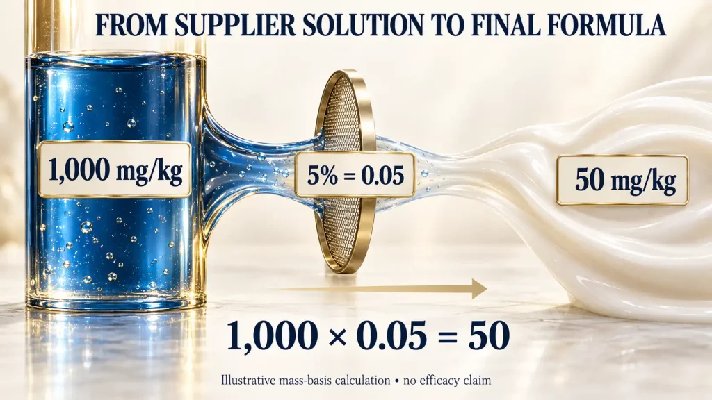 How to Calculate Peptide Concentration from PPM and Use Level 1