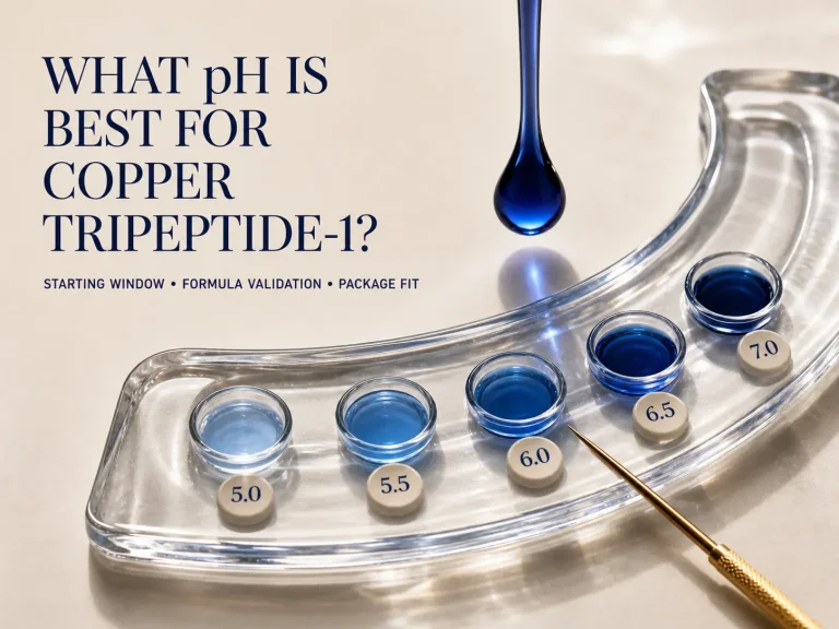 What pH Is Best for Copper Tripeptide-1? Stability and Formula-Validation Considerations 7